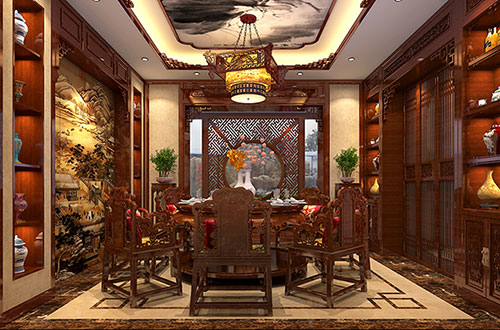 魏都温馨雅致的古典中式家庭装修设计效果图